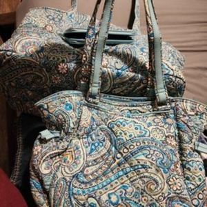 Vera bradley xl tote with Glenna purse and wallet